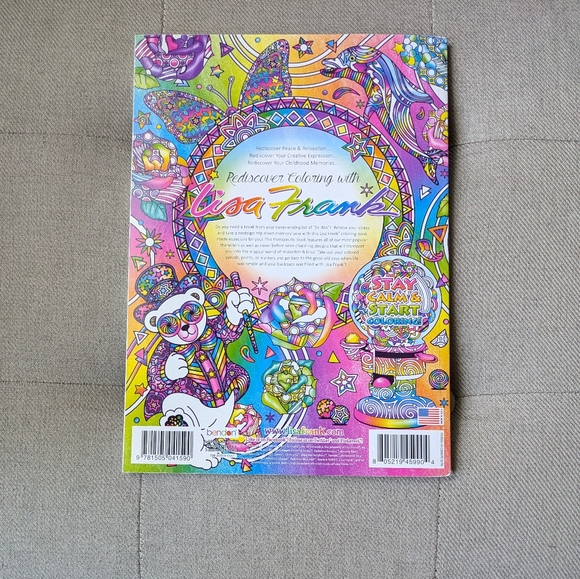 Lisa Frank Coloring Book Adults Relaxation Advanced Lisa Frank Adult Color Book - Picture 2 of 6